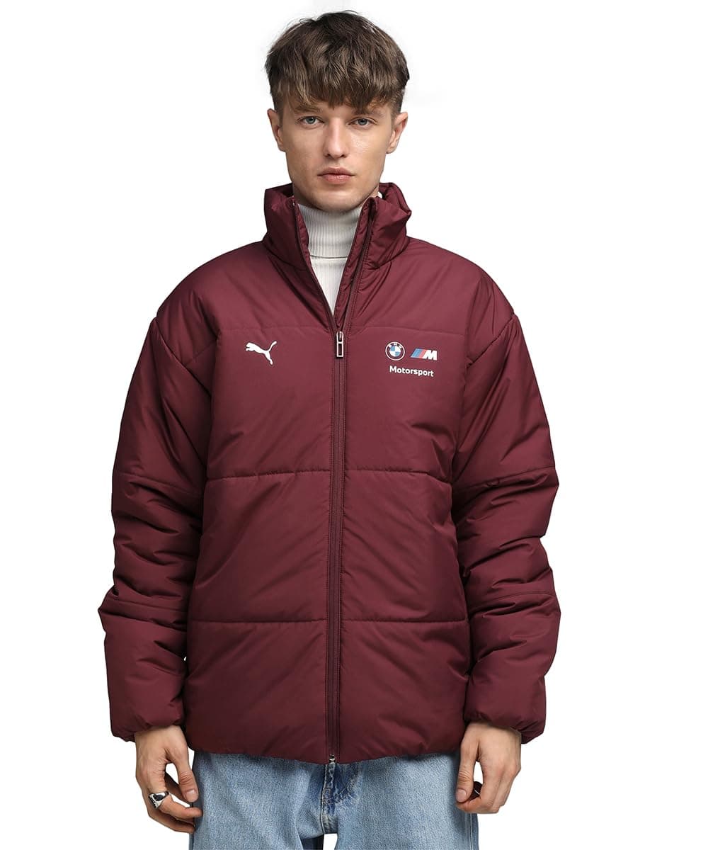 Puma, Men, BMW MMS ESS+ PUFFER JACKET, Ruby Shimmer, L, (63297705)