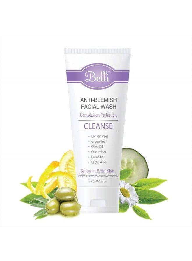 Belli Skincare Anti-Blemish Facial Wash - Natural Face Wash - (6.5 ounces)