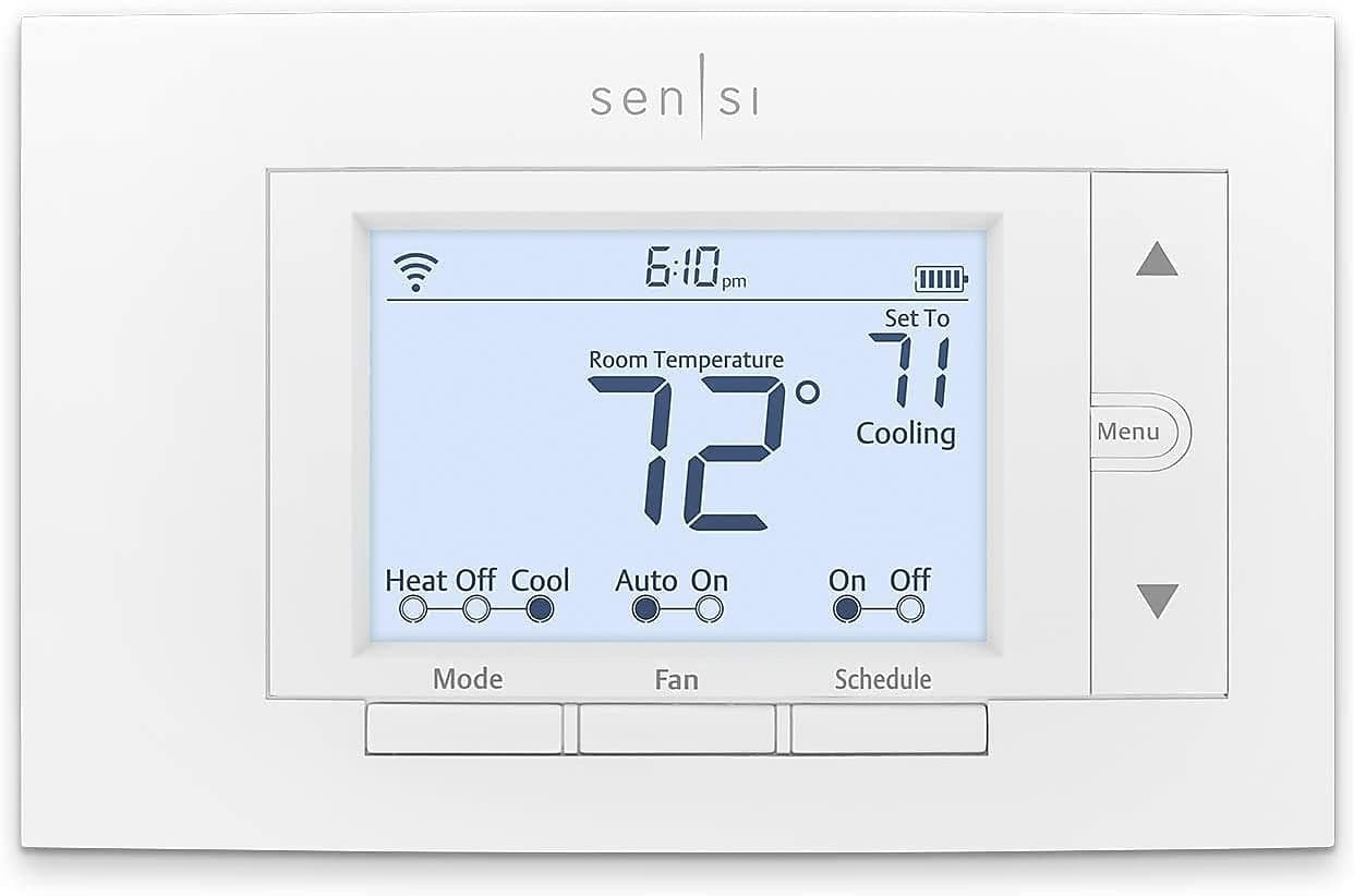 Emerson Sensi St55u Smart WiFi Thermostat White