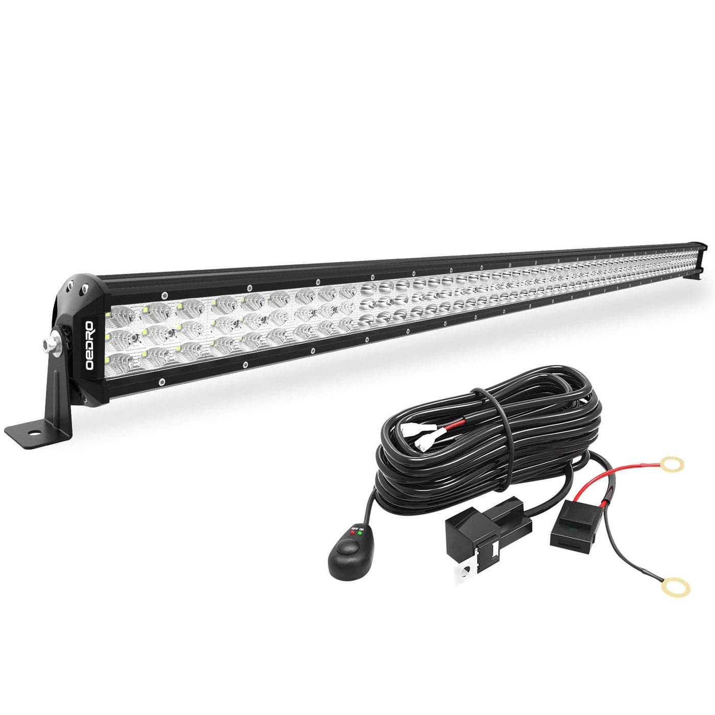 OEDRO LED Light Bar 52 Inch 818W TriRow Spot Flood Combo Led Work Light 57260LM Off Road Waterproof Driving Fog Lamp for Boat Jeep Truck SUV 4WD 4X4 ATV UTV Pickup Tractor with Wiring Harness