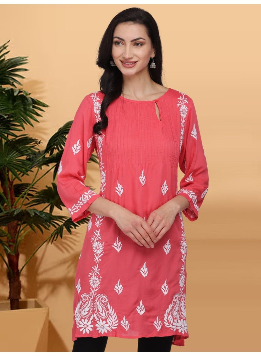 Embroidered Tunic Dress