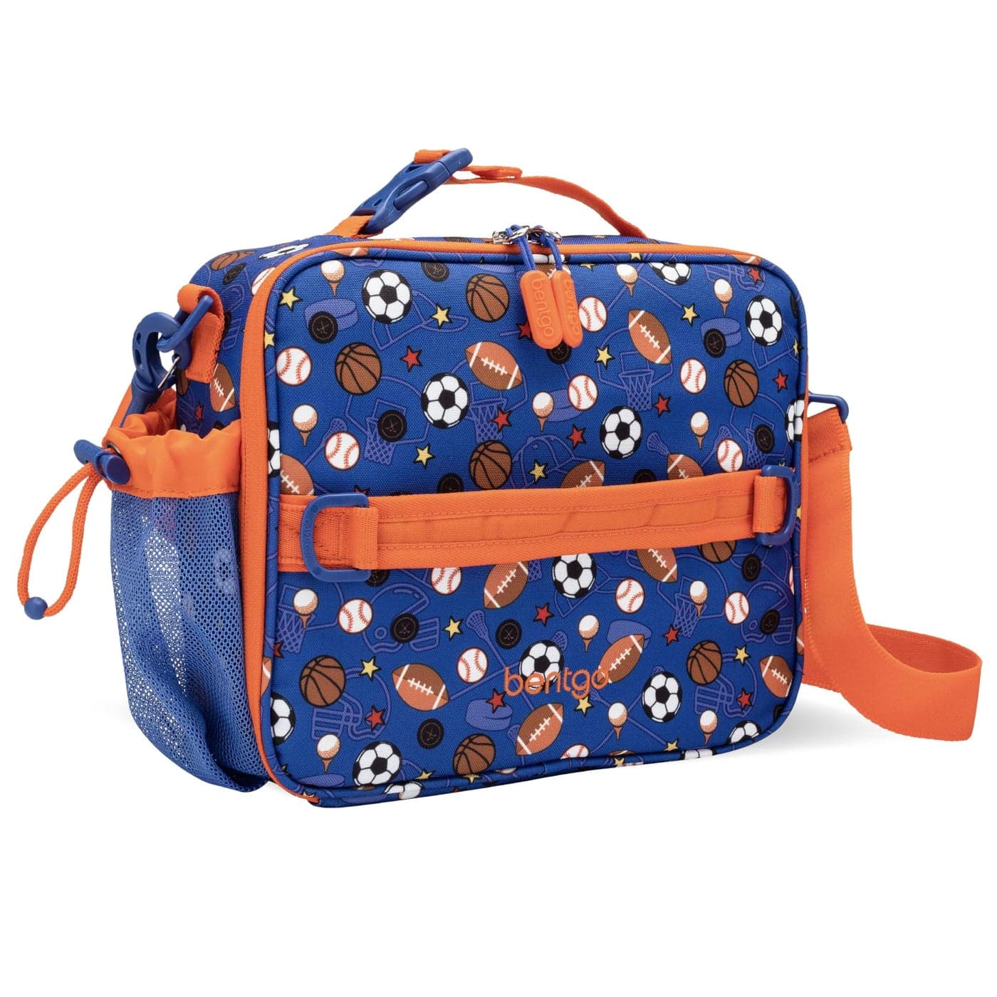 Bentgo Kids Lunch Bag Durable DoubleInsulated Lunch Bag for Kids 3 Holds Lunch Box Water Bottle Snacks EasyClean WaterResistant Fabric Multiple Zippered Pockets Sports