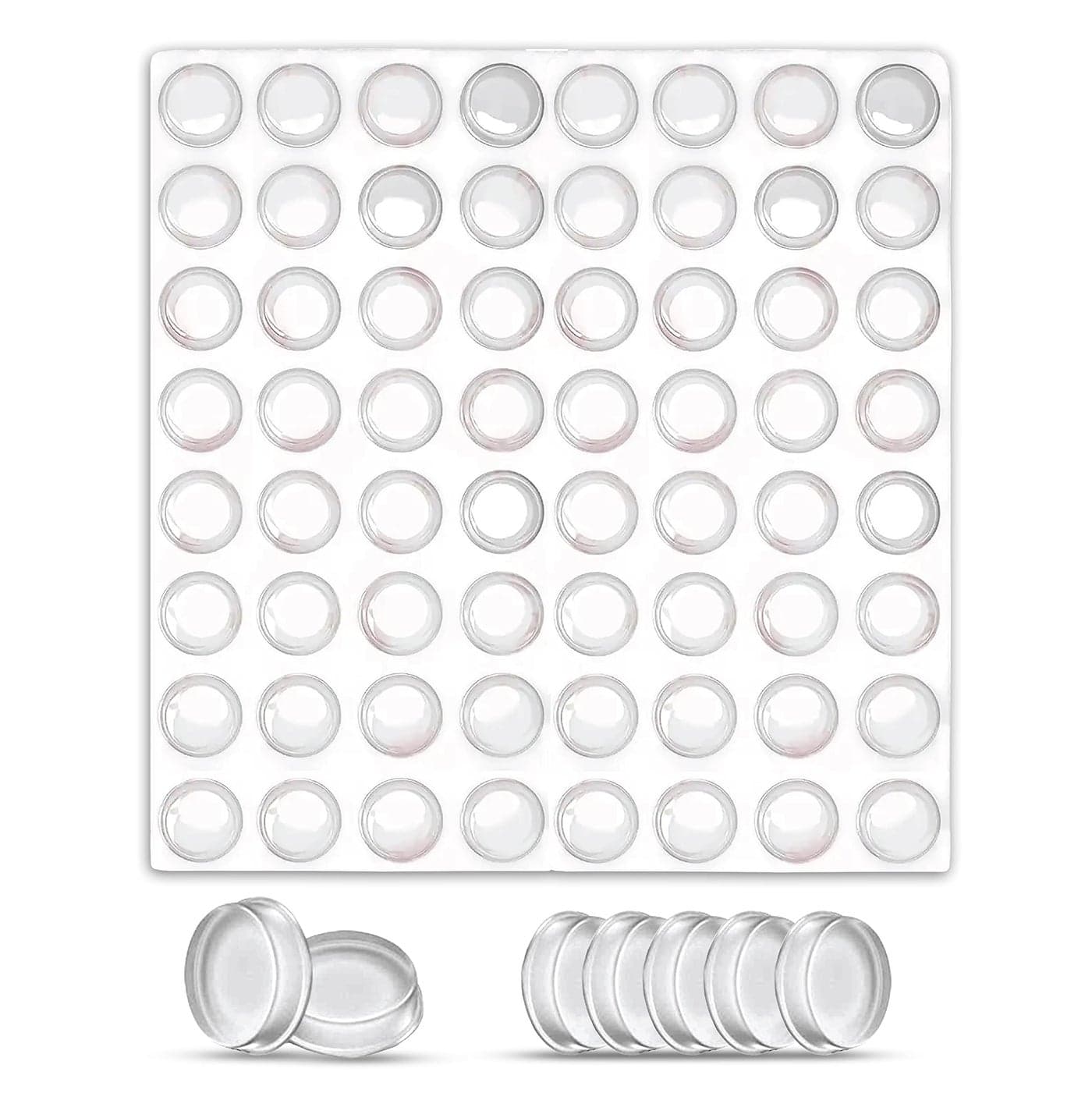 Cabinet Door Bumpers 128 pcs for Sound Dampening and Surface Protection Cabinet Bumpers Clear selfAdhesive Soft Close 3M Sticky Rubber PadsKitchen Cabinet Cupboard and Drawer Bumpers
