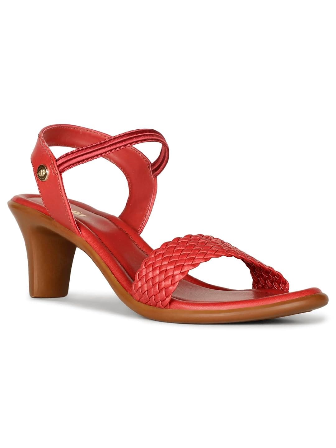 Bata Women's DEVA SANDAL E Red Heels - 4 UK (6615912)