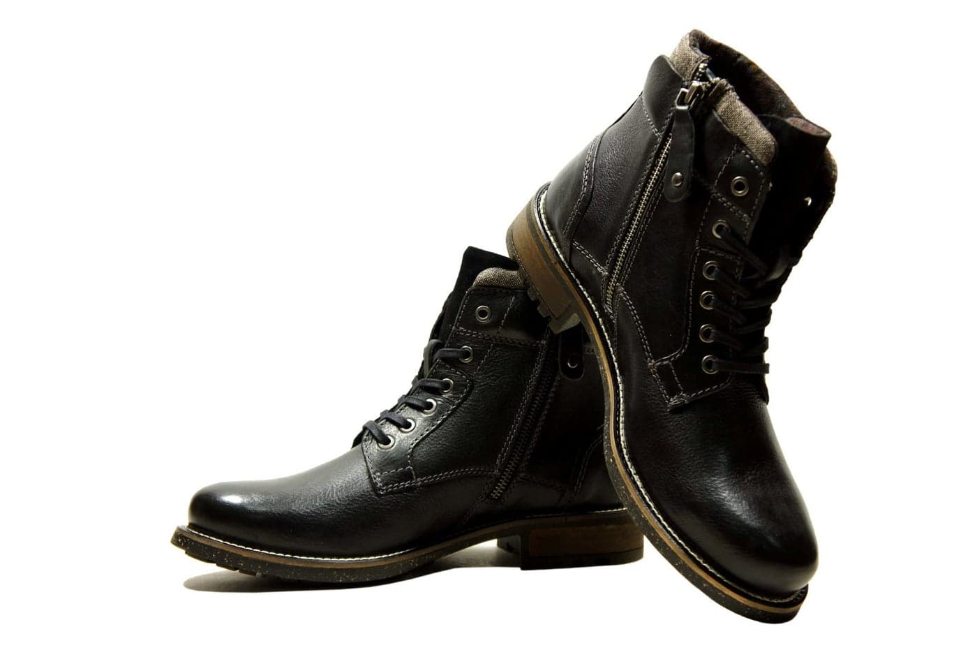 Hx London Leather Men formal And Semi Casual Stylish High Top Lace-Up Boot, Black, 9 Uk