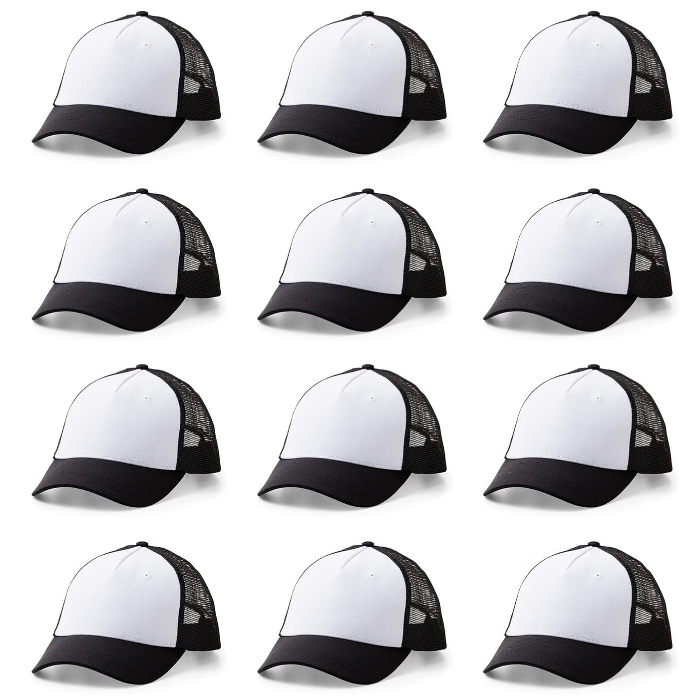 Cricut Trucker Hat Blank BlackWhite 12 ct
