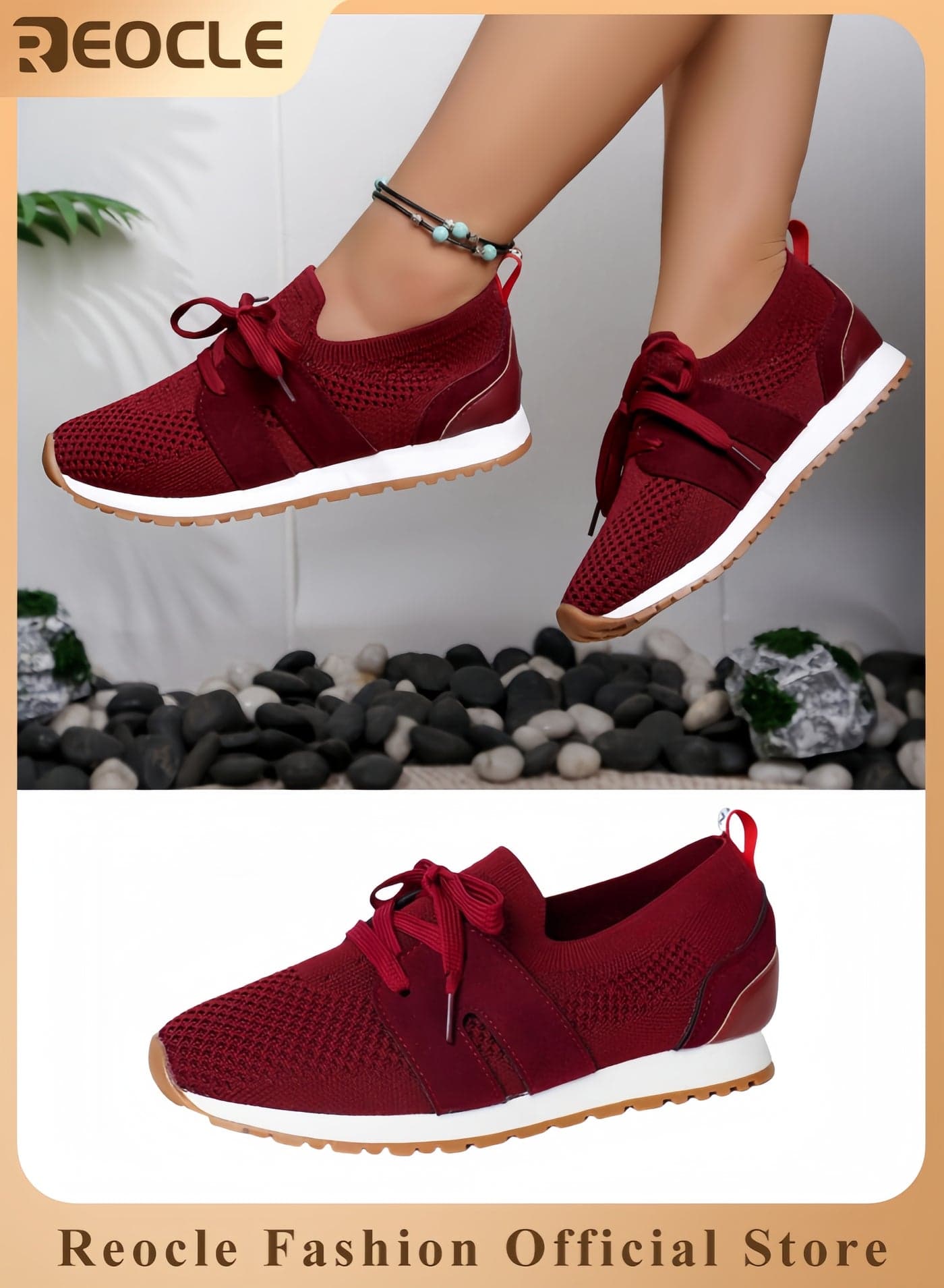 Women's Walking Shoes Lightweight Breathable Flying Woven Mesh Upper Casual Jogging Shoes Ladies Tennis Shoes Workout Footwear Non-Slip Gym Sneakers