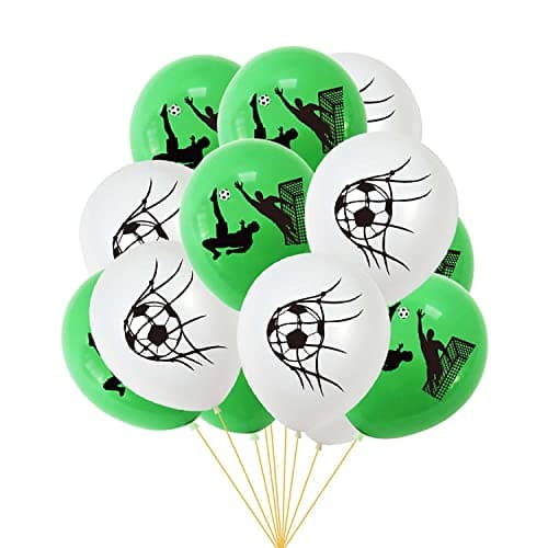 RasuDecor 16Pcs 12” Football/Soccer Sports Game Theme Happy Birthday Print Latex Balloon for Kids Boys Girls Adults Birthday Party Supplies Decoration #RasuImpex (16Pcs 12"Footballthemeballoon)