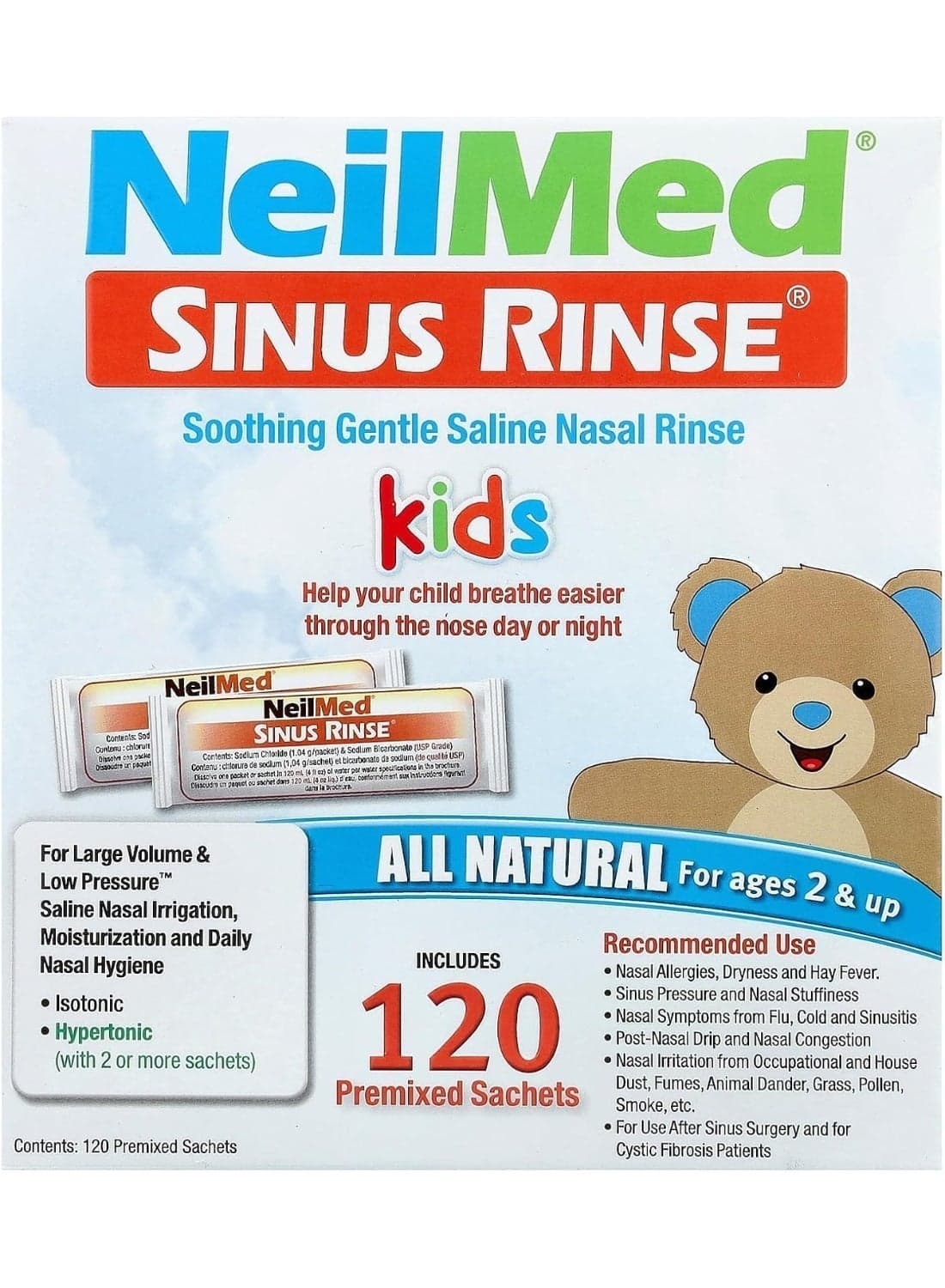 Neil Med Sinus Rinse Pediatric Packets, Premixed 120/box