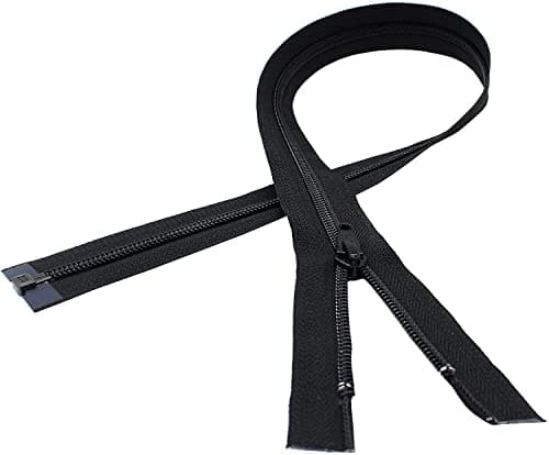 YKK 5 Nylon Coil Separating Lightweight Jacket Zipper Color Black 1 Zipper per Pack Made in USA 28 Inches