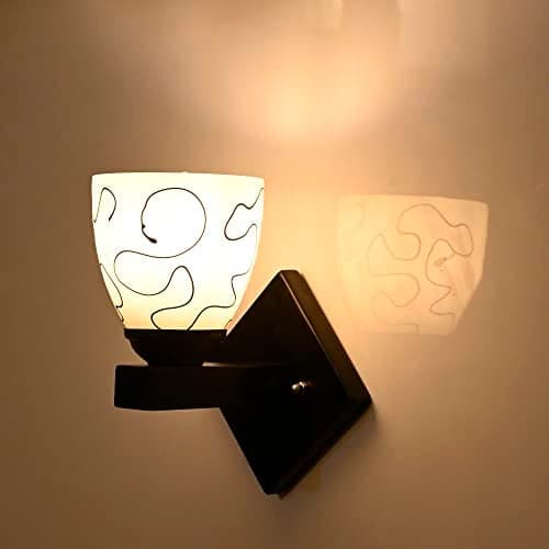 Mahganya Wood Industries Designer Home Decorative Modern Wall Lamp for Living Room, Decorative Light for Indoor Lamp (White) 011