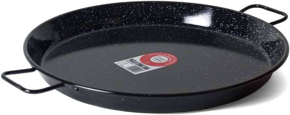 Garcima 18Inch Enameled Steel Paella Pan 46cm