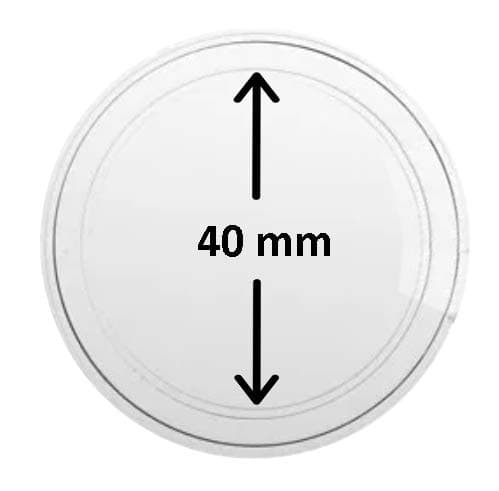 Klowage75 Pieces 20Gram Plastic Coin Capsule Holders Round Display case Box coin capsule holder 75