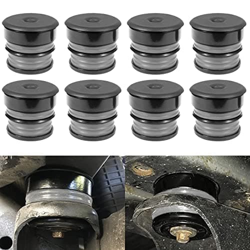 Silicone Body Mount Kit for Ford F-250 / F-350 Crew Cab 2008-2016, 8PCS Silicone Body Mount Bushings Kit Improve Bumpy Ride, Durable Components Outperforms OEM and PU Mounts(Gray)