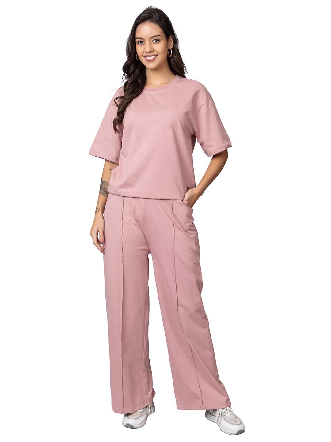 Kepa Women Cotton Solid Co Ord Set Stylish | Night Dresses With Reinforced Stitching |Casual Wear | Formal & Western Cord Set Onion-3Xl