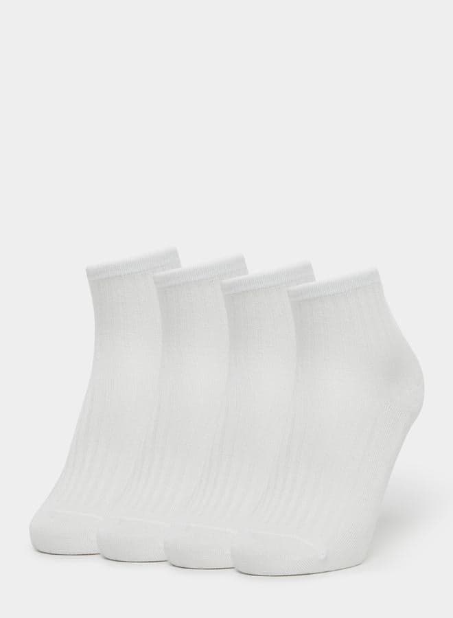 Styli Set of 4 - Solid Ankle Socks