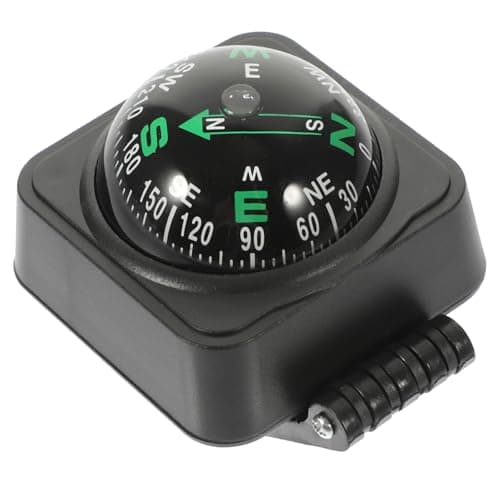 DOITOOL Car Dashboard Compass Ball Portable Automotive Compass Compact Dashboard Ornament for Cars Boats and Outdoor Use Hiking Cycling Driving Direction Guidance
