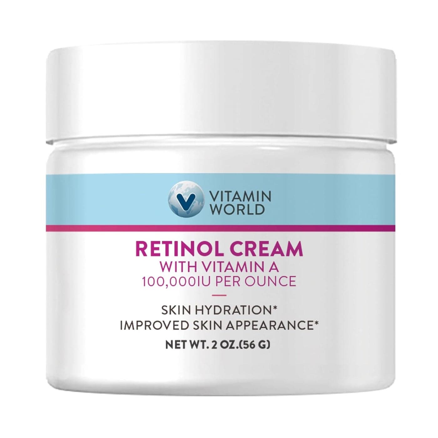 Vitamin World Retinol Cream 100000 IU 2 oz Vitamin A Face Cream