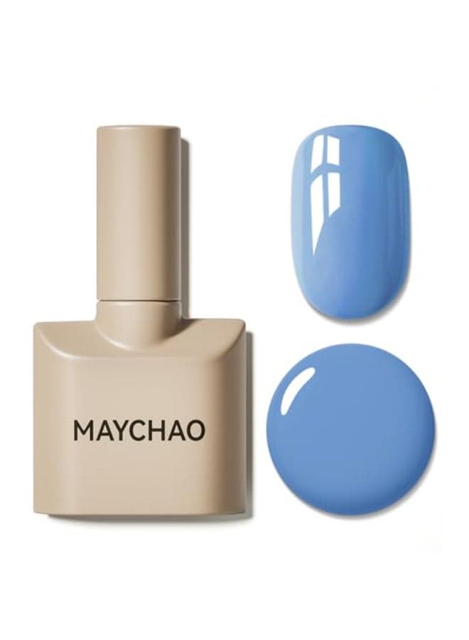 MAYCHAO 15ML Blue Gel Nail Polish 1Pc Blue Gel Polish Soak Off UV LED Nail Polish Nail Art Starter Manicure Salon DIY at Home 05 OZ