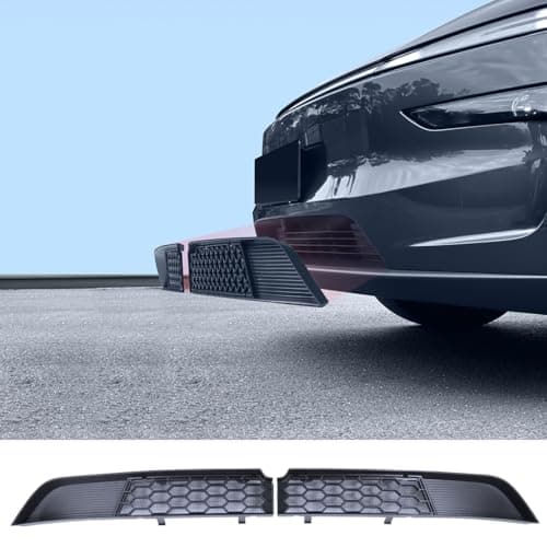 Arcoche Front Grill for Tesla Model Y 2025 2026 Juniper Mesh Grille Grid Inserts Air Inlet Vent Grille Cover Replacement With Insect Protection Accessories For Model Y