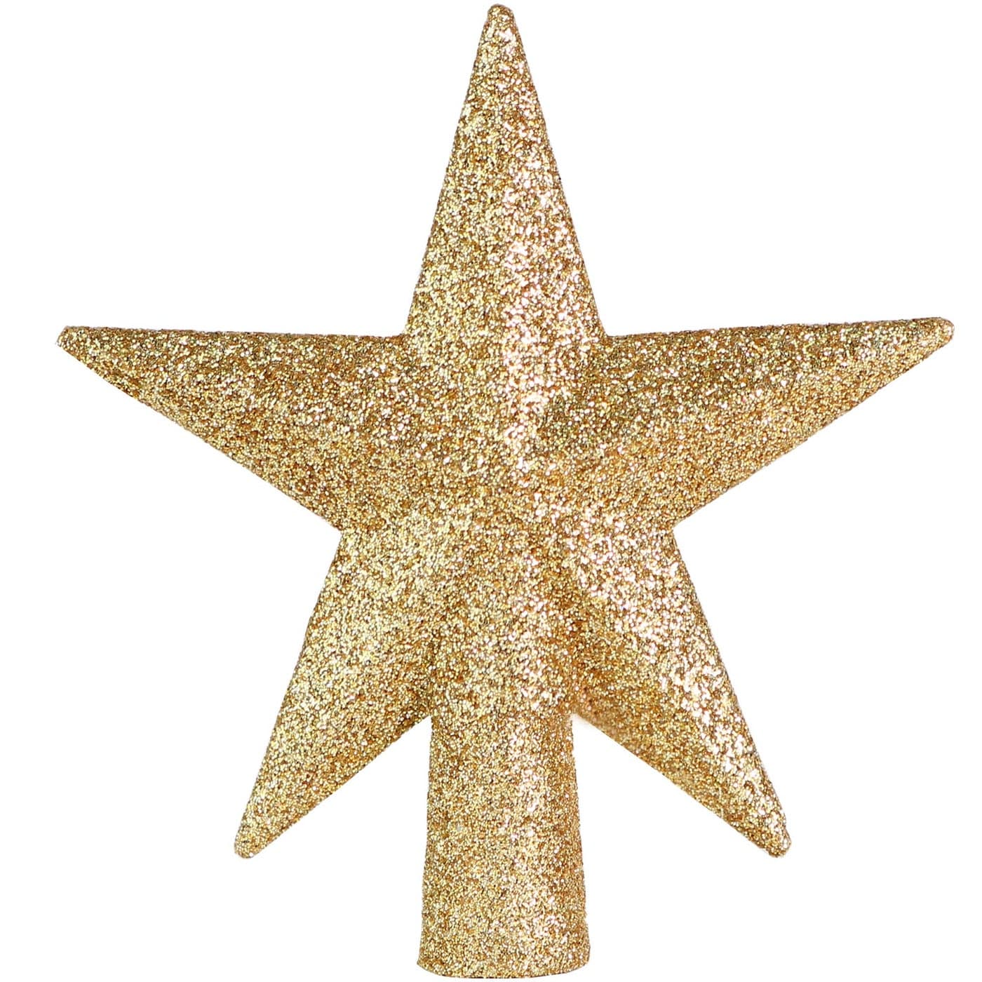 Ornativity Glitter Star Tree Topper Christmas Small Tabletop Mini Desk Top Decorative Holiday Bethlehem Star Xmas Ornament Trees Toppers Gold 5
