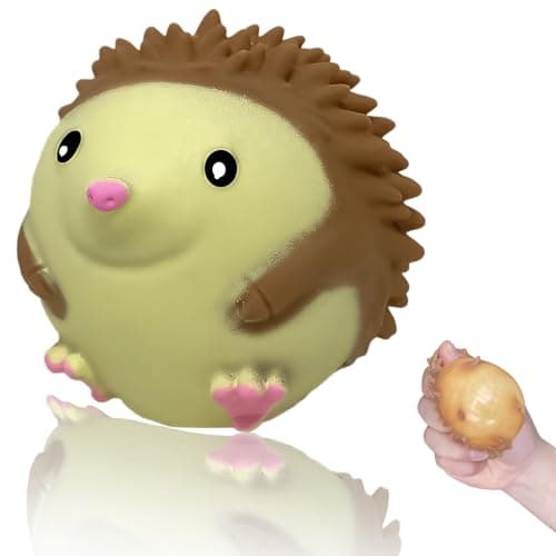 Hedgehog Squishy Stress Balls for Kids and Adults Stretchy Stress Relief Ball Squeeze Toys Soft Dough Balls Squeeze Ball Squishy Toys for Party Favors Birthday Gifts Easter Basket Stuffers