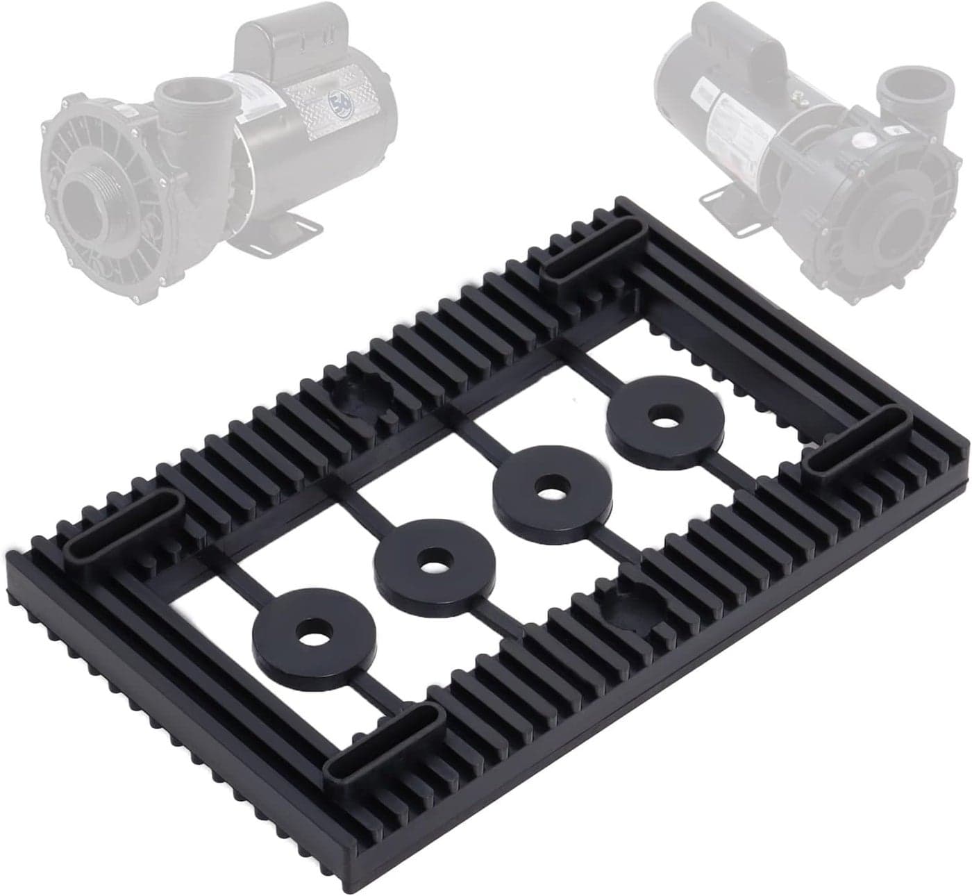 Swess Pool Pump Pad AntiVibration Hot Tub Pump Motor Mount Base Pad for Quiet Effectively Reduce Noise 95 Rubber
