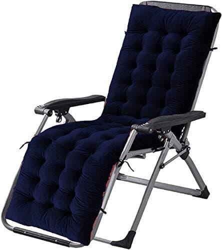 DADDY COOL Soft Velvet Chair PadChair Cushion for Rocking ChairOfficeHome in Outdoor and IndoorResting on Floor Set of 1 20 x 60 Inch Dark Blue