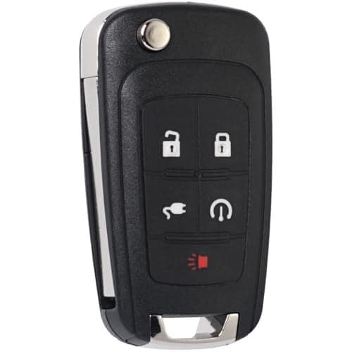 SUPALAND Car Key Fob Replacement Fits for Chevy Volt 2011 2012 2013 2014 2015 Keyless Entry Remote Start Control OHT05918179 22923862 22923867 22737521 315 MHz 5Button Proximity flip Key
