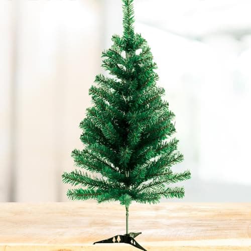 DRYPHON Premium 3 Feet Christmas Tree for Christmas Decorations | Santa Claus Special Decorative Items for Xmas Decor | Green Xmas Tree for Home Decoration - 3 Feet