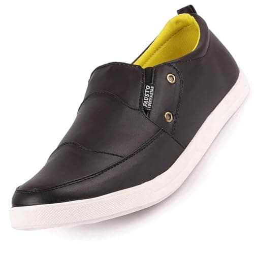FAUSTO Men's Black Loafers 1656-42