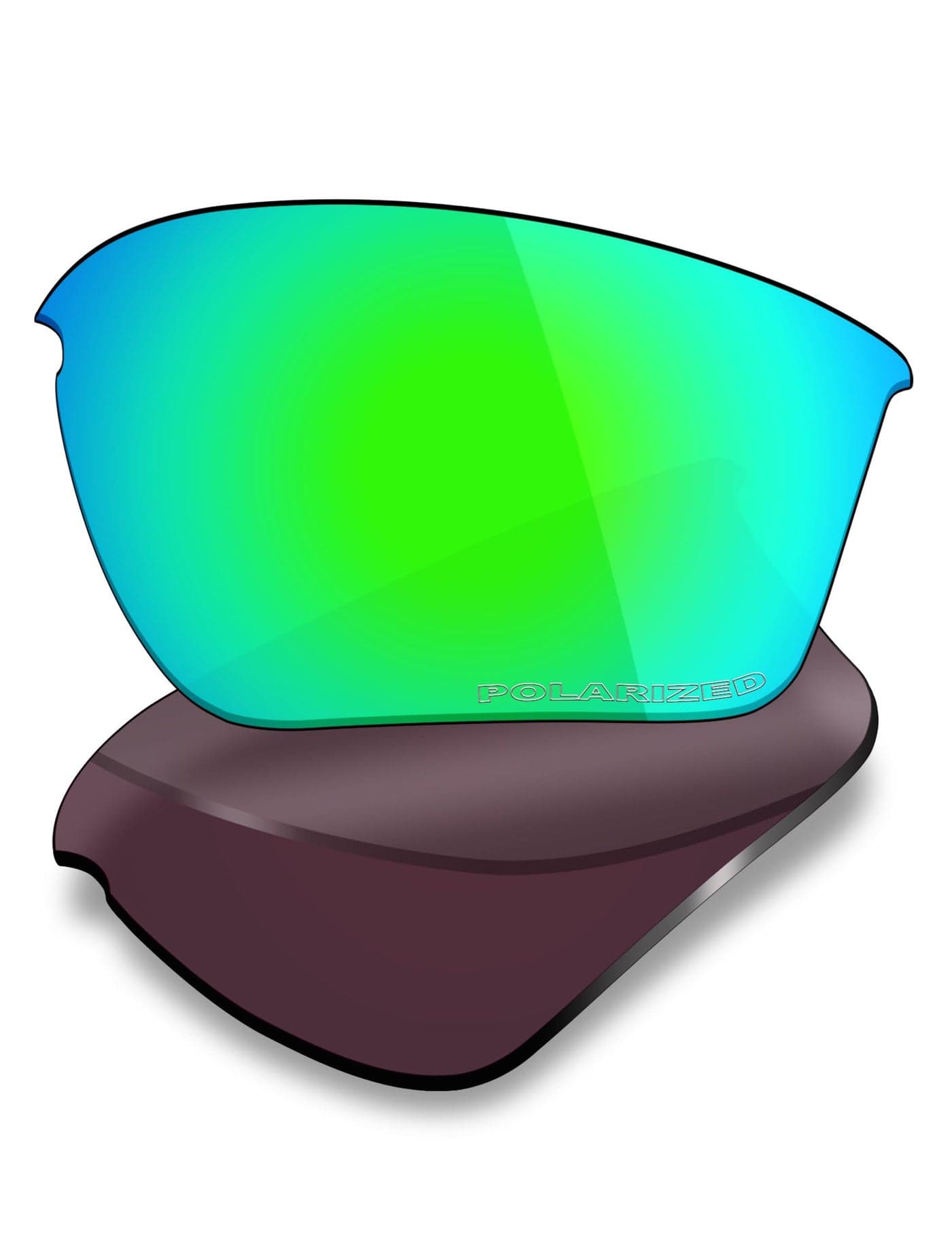 Mryok+ Polarized Replacement Lenses for Oakley Half Jacket 2.0 XL OO9154-62mm - Emerald Green