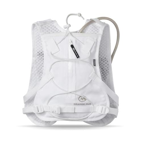 Orange Mud Endurance Pack 3.0 Running Vest – 2L Hydration Backpack for Trail Running, Biking & Hiking – Adjustable Chest Straps, Breathable & Durable Mesh, Quick‑Access Pockets – White