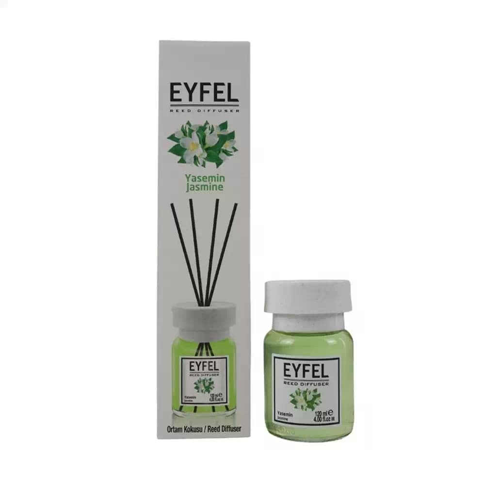 Eyfel Reed Diffuser Jasmine Fragrance With Sticks, Liquid Home Fragrances- 120ml