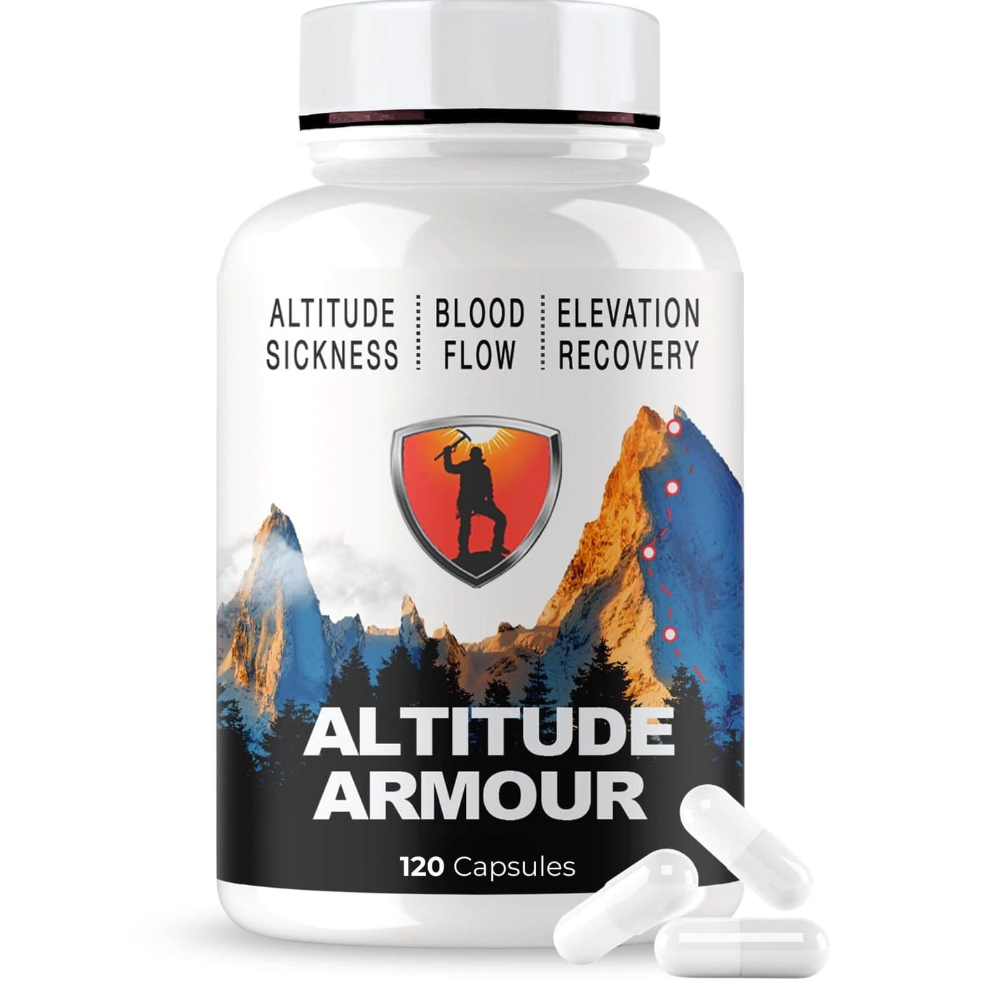 Altitude Sickness Prevention Anti Altitude Relief Pills ELEVATTO Complex is the Gold Standard RX Supplement for Preventing High Elevation Symptoms on the Mountain and Upgrading Oxygen Intake