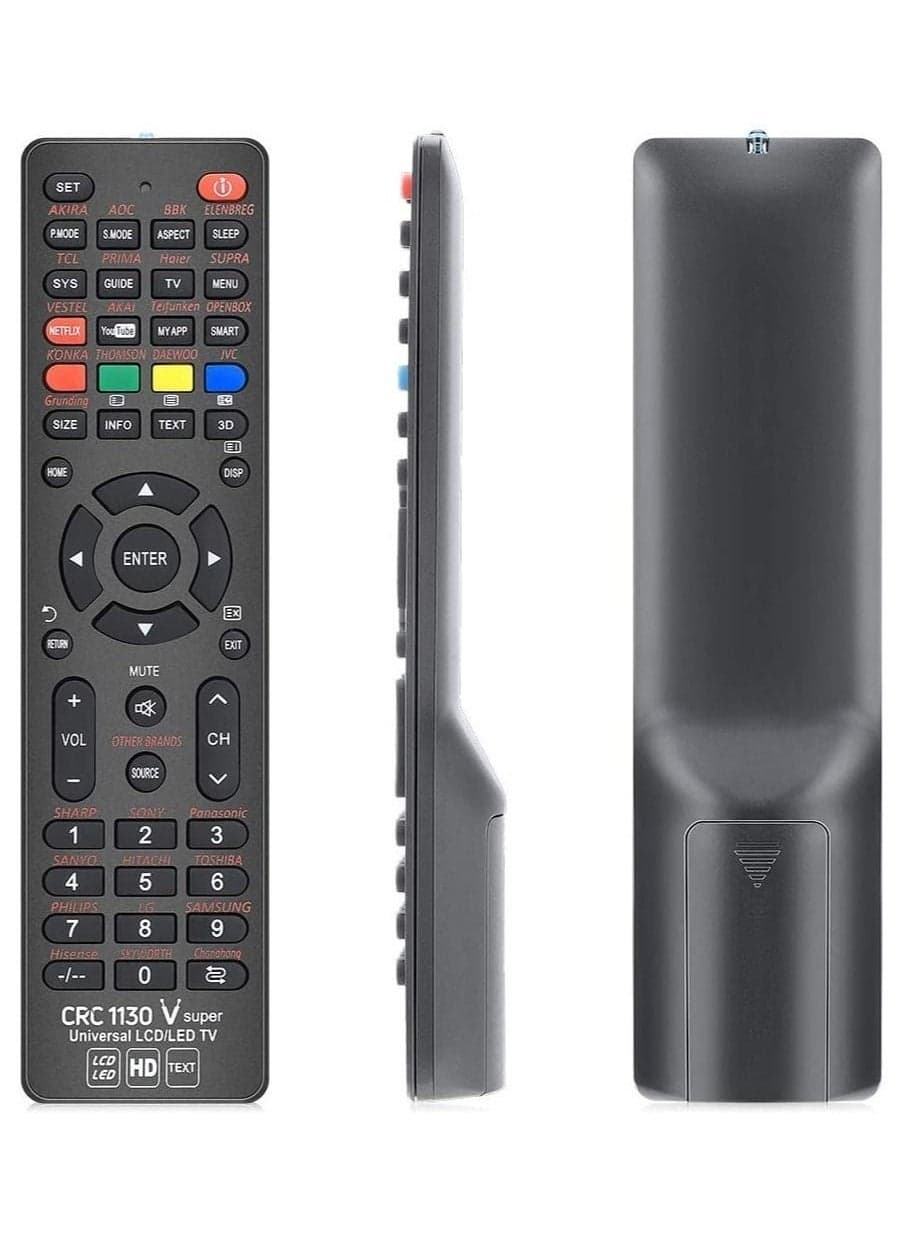 Universal CRC-1130V Remote Control Fits for All Brand LCD LED HD Smart TV, Sub Samsung, Vizio, LG, Sony, Sharp, Panasonic,Toshiba