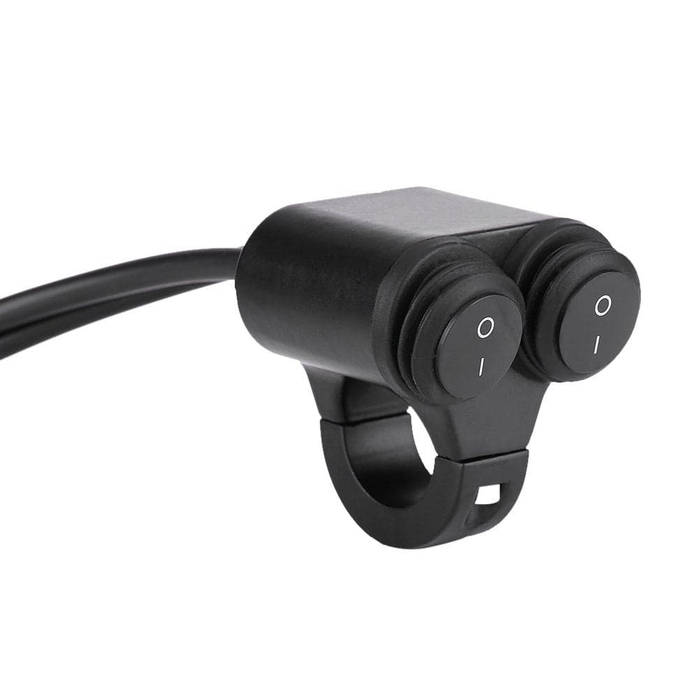 Universal 22mm Motorcycle Handlebar SwitchHandlebar Brake Fog Lights Horn Dual Control Button Switch B