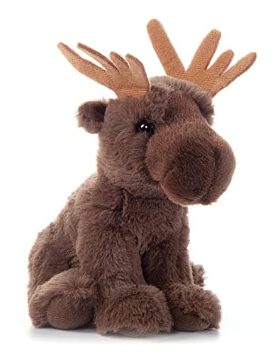 The Petting Zoo Moose Stuffed Animal Plushie Gifts for Kids Wild Onez Babiez Wildlife Animals Moose Plush Toy 6 inches