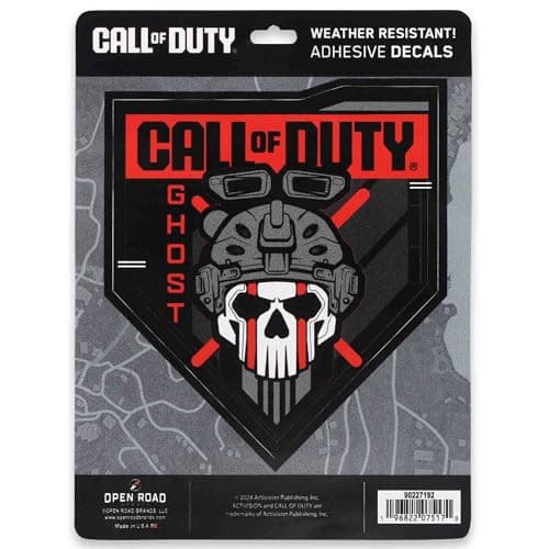 Call of Duty Modern Warfare Ghost Adhesive Vinyl Decal - Call of Duty Sticker for Car, Window or Laptop