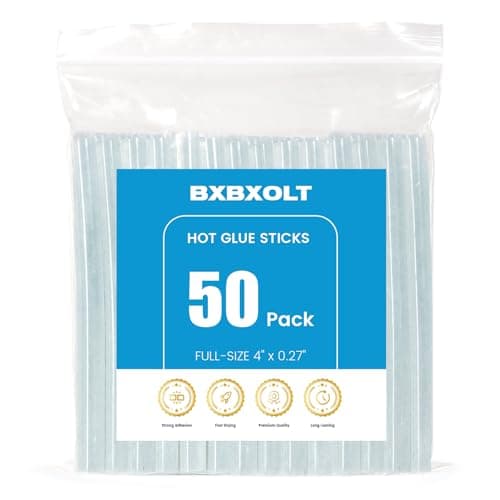 Hot Glue Sticks 4 x 027inches07cm Diameter 50 Pcs Clear Mini Glue Sticks for DIY Crafting Classroom Projects Compatible with Most Mini Glue Guns