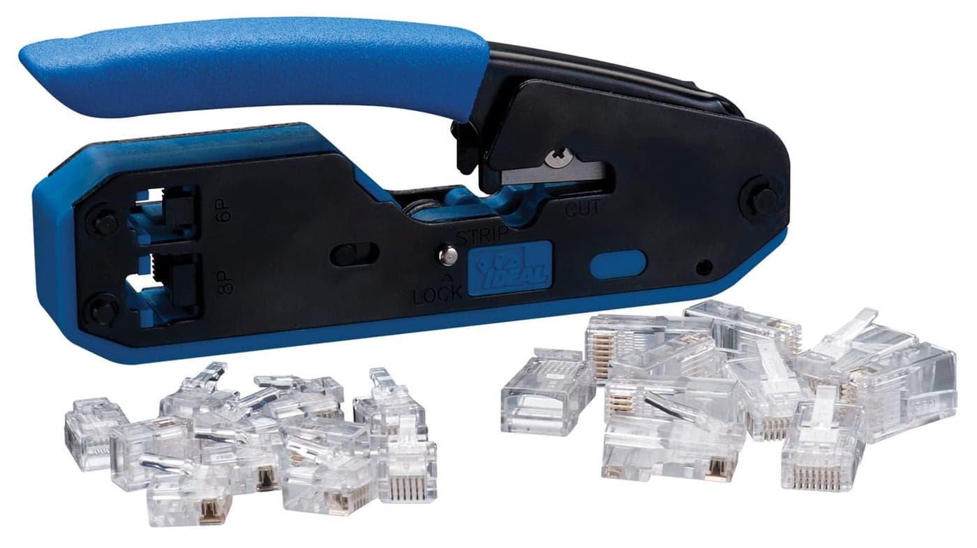 IDEAL 33-396 Data/Voice Crimp Tool, black