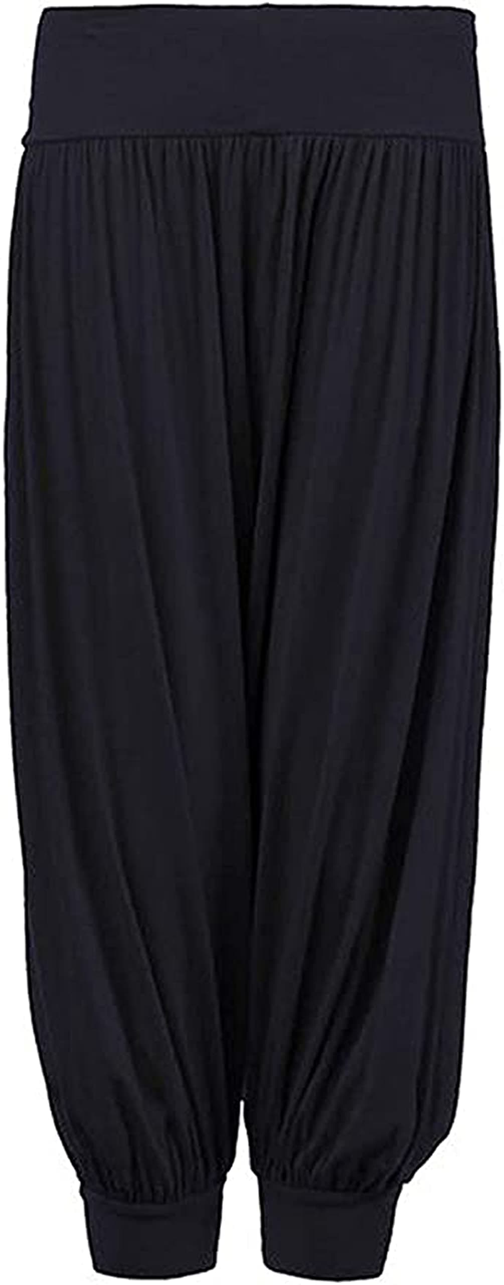 Loxdonz Kids Harem Loose Casual Baggy Sports Dancing Pants Girls Harem Children Trouser, 9 Years, 10 Years, Black