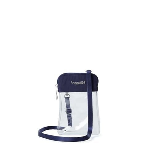 Baggallini womens Stadium Clear Bryant Crossbody tote handbags, Dark Blue, One Size US