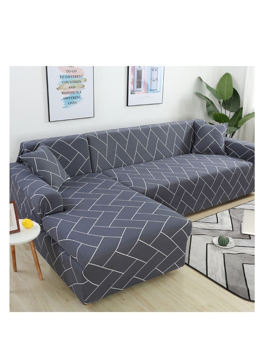 Furniture Cover for Sofa and Seats Elastic Couch Decoration Copridivano Stretch Size L
