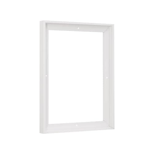 Pixy Canvas Floater Frame 8x10 for 3/4 (0.75) inch Deep Canvas Paintings/Canvas Prints/Wood Canvas Panels/Wall Art/Wall Decor/Home Decor/Artwork (White, 8 x 10 inch, Portrait)