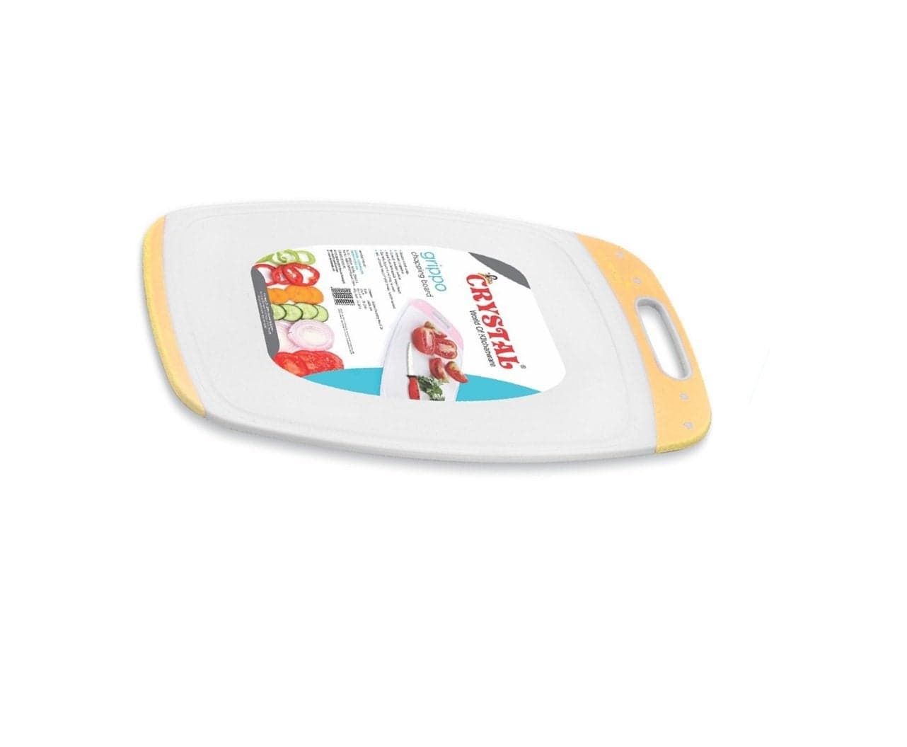 Crystal Plastic Chopping Board, Multicolour