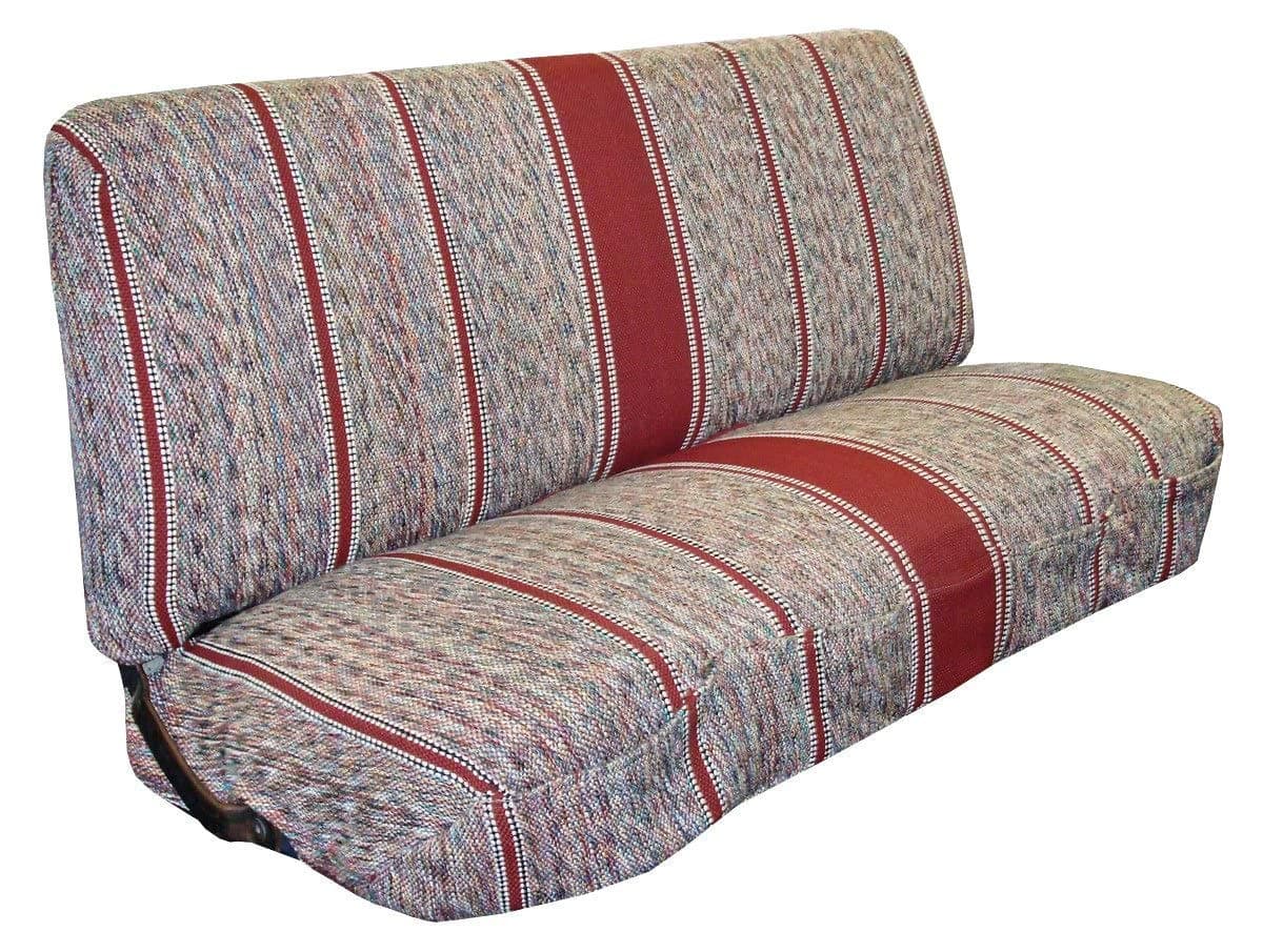 West Coast Auto Universal Baja Saddle Blanket Bench Full Size Seat Cover Fits Ford Chevrolet Dodge and Full Size Pickup Trucks Red