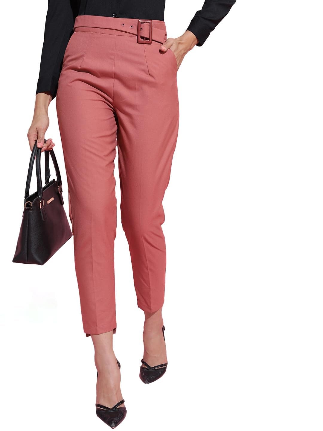 Tokyo Talkies Womens Tape Fit Trouser Rust