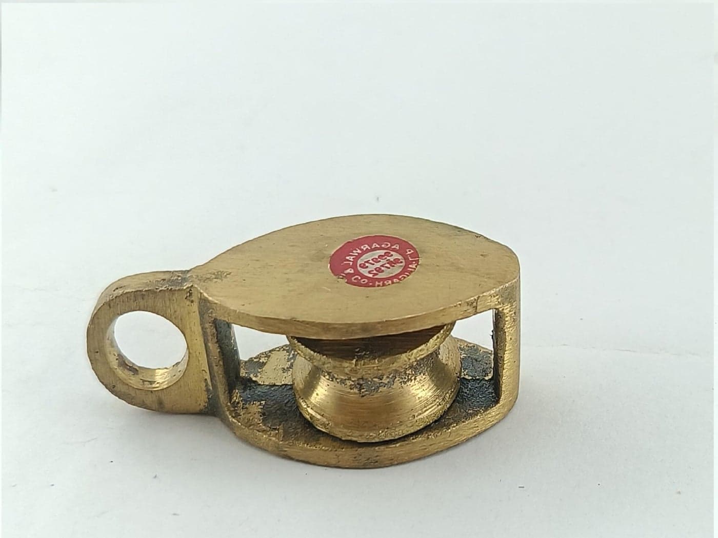 advancedestore Small Pulley Brass Pulley for Wheel Well Small Pulley Brass Pack of 1