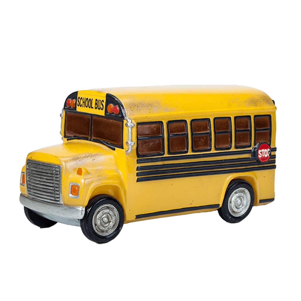 Colias Wing Home Decor Creative School Bus Stylish Design Coin Bank Money Saving Bank Toy Bank Cents Penny Piggy BankYellow